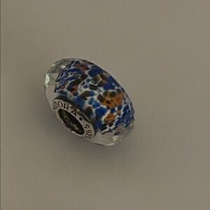 Pandora Blue Sea Glass Murano Charm